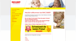 Desktop Screenshot of macbaby.ch