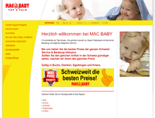 Tablet Screenshot of macbaby.ch